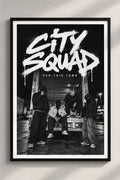 City Squad streetwear A4 framed poster