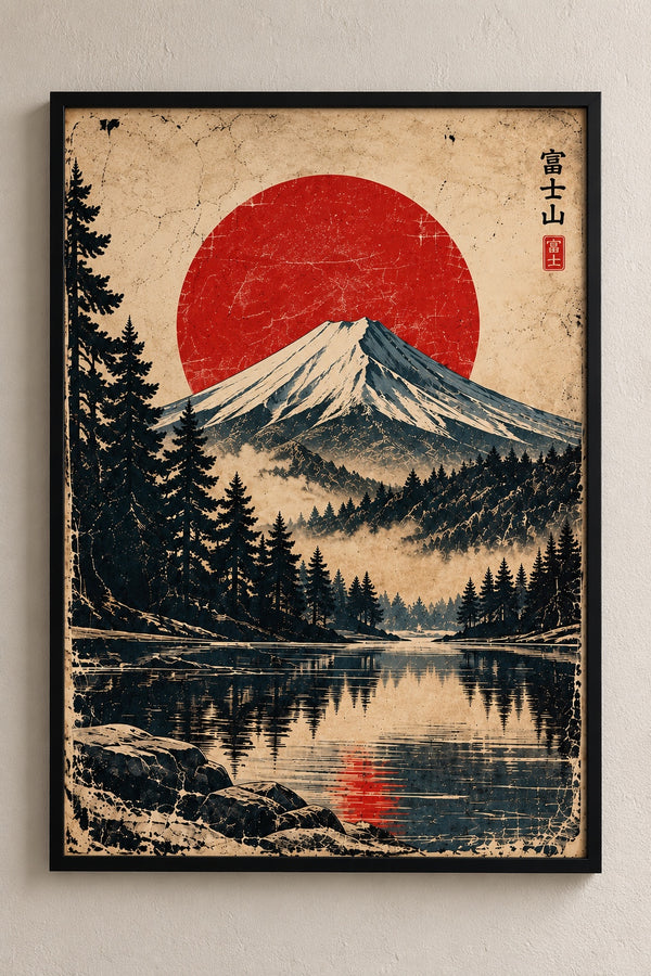 Vintage Mount Fuji Japanese Poster