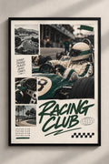 Vintage Racing Club A4 framed poster